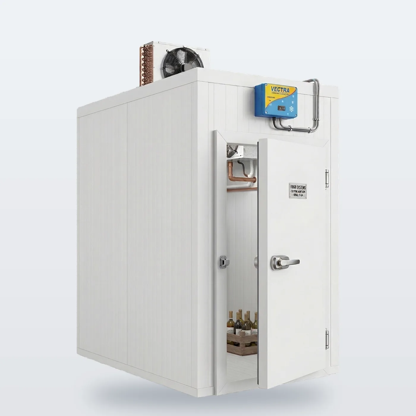 Kit câmara fria Mega Frio Refrigeração, vista frontal